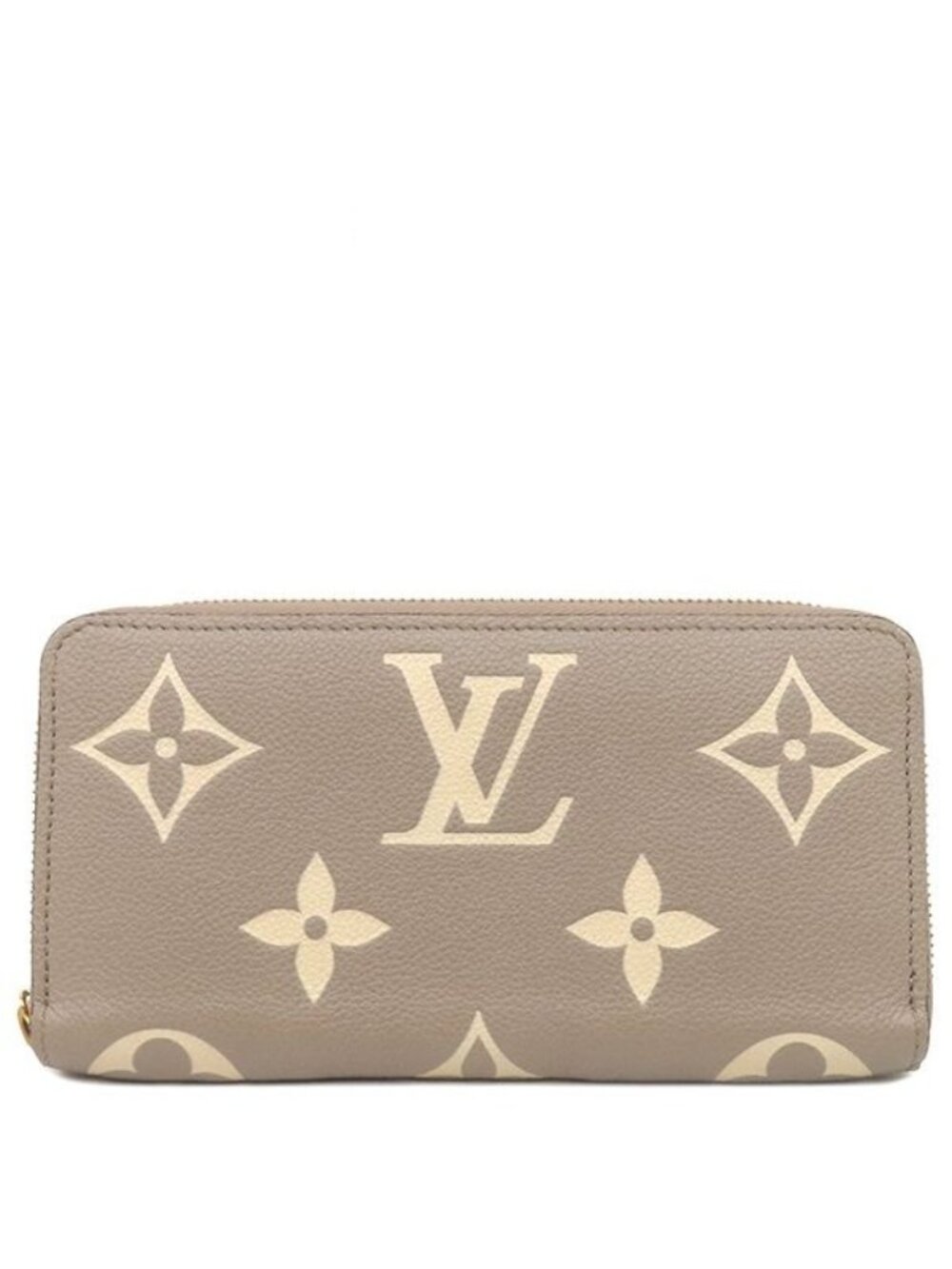 Louis Vuitton Wallet Zippy Monogram Empreinte Tourterelle Cream Gold Zip Around